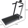 2 in 1 Under Desk Treadmill, 2.5HP Folding Under Desk Treadmill with Remote Control,Walking Pad,Treadmills for Home,Walking Pad Treadmill Under Desk - 3 of 4