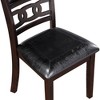 New Classic Furniture, Gia Ebony Wood Dining Chair with PU Seat (Set of 6) - 3 of 4