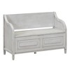 Cesicia Rustic Style Solid wood Entryway Multifunctional Storage Bench with Safety Hinge - 2 of 4