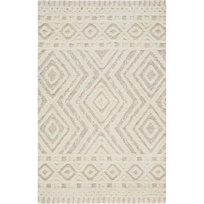 Anica Transitional Diamond Ivory/Tan Area Rug
