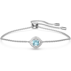 'Una Angelic' Bracelet with Cushion Cut Crystals, Sparkling Clear Stone Jewelry for Women - 1 of 4