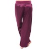 Women's Satin Solid and Printed Pajama Pants, Silky Pj Bottoms - 2 of 2