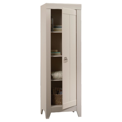 Adept Narrow Storage Cabinet - Cobblestone - Sauder® : Target