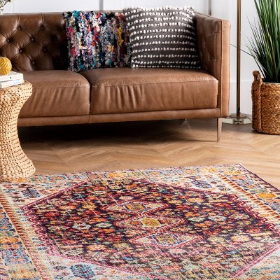 Handmade Reversible Black Synthetic 4' x 6' Easy-Care Rug