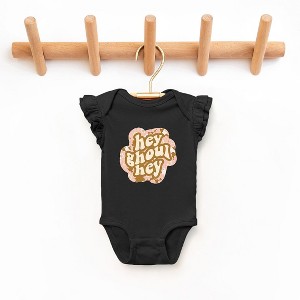 The Juniper Shop Hey Ghoul Hey Colorful Baby Flutter Sleeve Bodysuit - 1 of 3