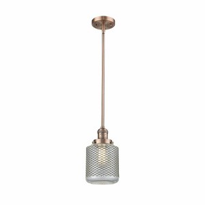 Stanton - 1 Light Stem Hung Mini Pendant In Industrial Style-12 Inches Tall and 6 Inches Wide - 1 of 1