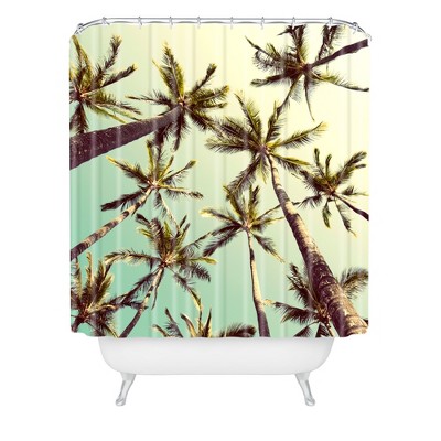 Sway Shower Curtain Green - Deny Designs