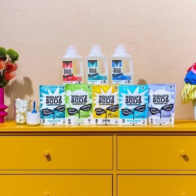 Molly's Suds Liquid Laundry Detergents 90 Loads - Sunlit Cedar - 46 fl oz: Sensitive Formula, No Fragrance Added, Vegan