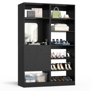 Besiost Closet System with Drawers and Hanging Rods - 1 of 4