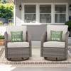 Buenhomino Outdoor Wicker Furniture Set – Swivel Glide Chairs, Sofas, Ottomans & Tables, All-Weather PE Rattan with Cushions for Patio, Garden & Deck - 2 of 4