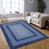 Washable Area Rug, Vintage Accent Rug, Braided Print Carpet, Low Pile Non-Shedding Kitchen Rugs with Non Slip Backing, Foldable Rug - 3 of 4