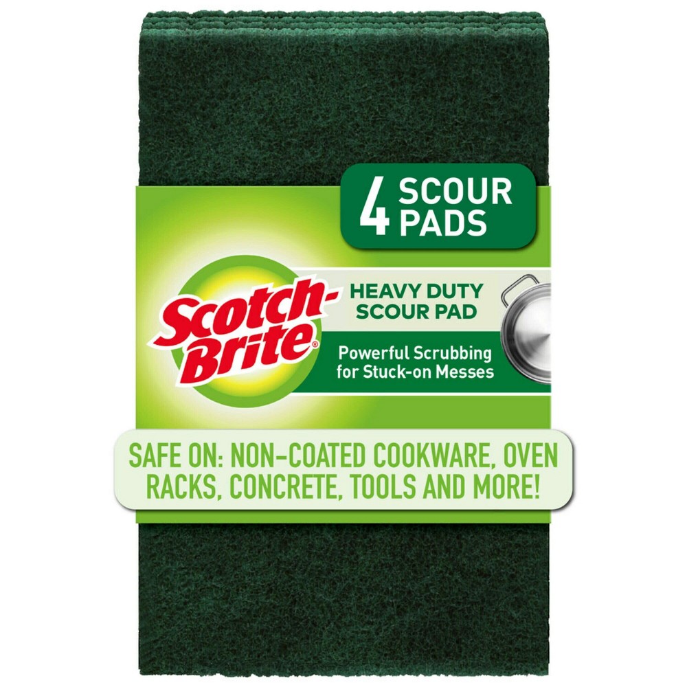 Scotch-Brite Heavy Duty Scour Pads - 4ct