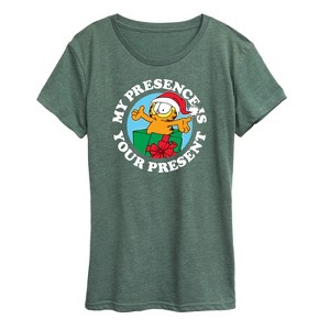Women's - Garfield - My Presence Is Your Present Short Sleeve Graphic T-Shirt - 1 of 4