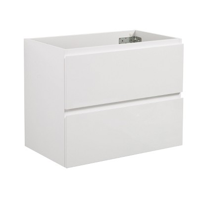 NicBex 23.8" Morden Bathroom Vanity without Sink, Wall Mounted Bathroom Storage Cabinet, 2 Spacious Drawers for Bathroom