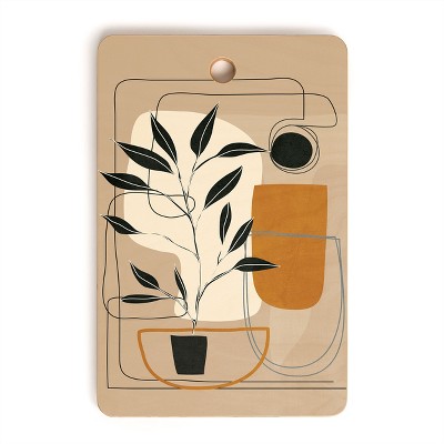 Nadja Abstract Shapes 06 Cutting Board Rectangle - Deny Designs