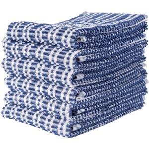Set Of 6 Ripple Terry Kitchen Towel - 16" x  28" - 1 of 3
