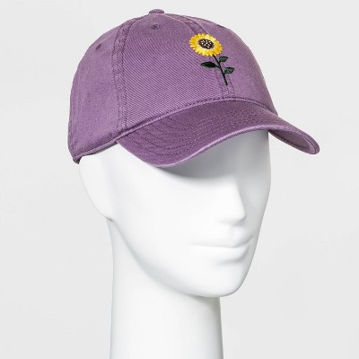 Mighty Fine Women's Sunflower Baseball Hat - Purple One Size