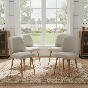 Spassway Dining Chairs with Metal Legs Modern Accent Chairs for Living Room Dining Room Bedroom Balcony - 1 of 4