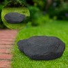 Gardenised Decorative Outdoor Weather-Resistant Artistic Artificial Faux Stone Rock, Garden Patio Granite Grey Fiberglass Stone - 2 of 4