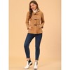INSPIRE CHIC Women's Casual Winter Outwear Hooded Button Toggle Duffle Coat - 4 of 4