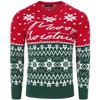 Clearlove Men's Christmas Sweater Long Sleeve Knit Pullover Holiday Print Crewneck Festive Ugly Xmas Party Sweatshirt - 3 of 4