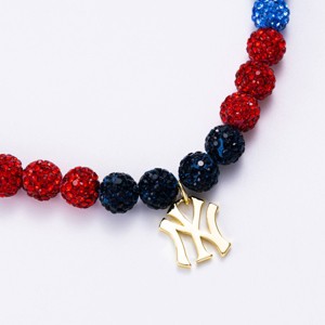 Bijoux Sport by Luv Aj MLB Rhinestone Bead Logo Necklace 