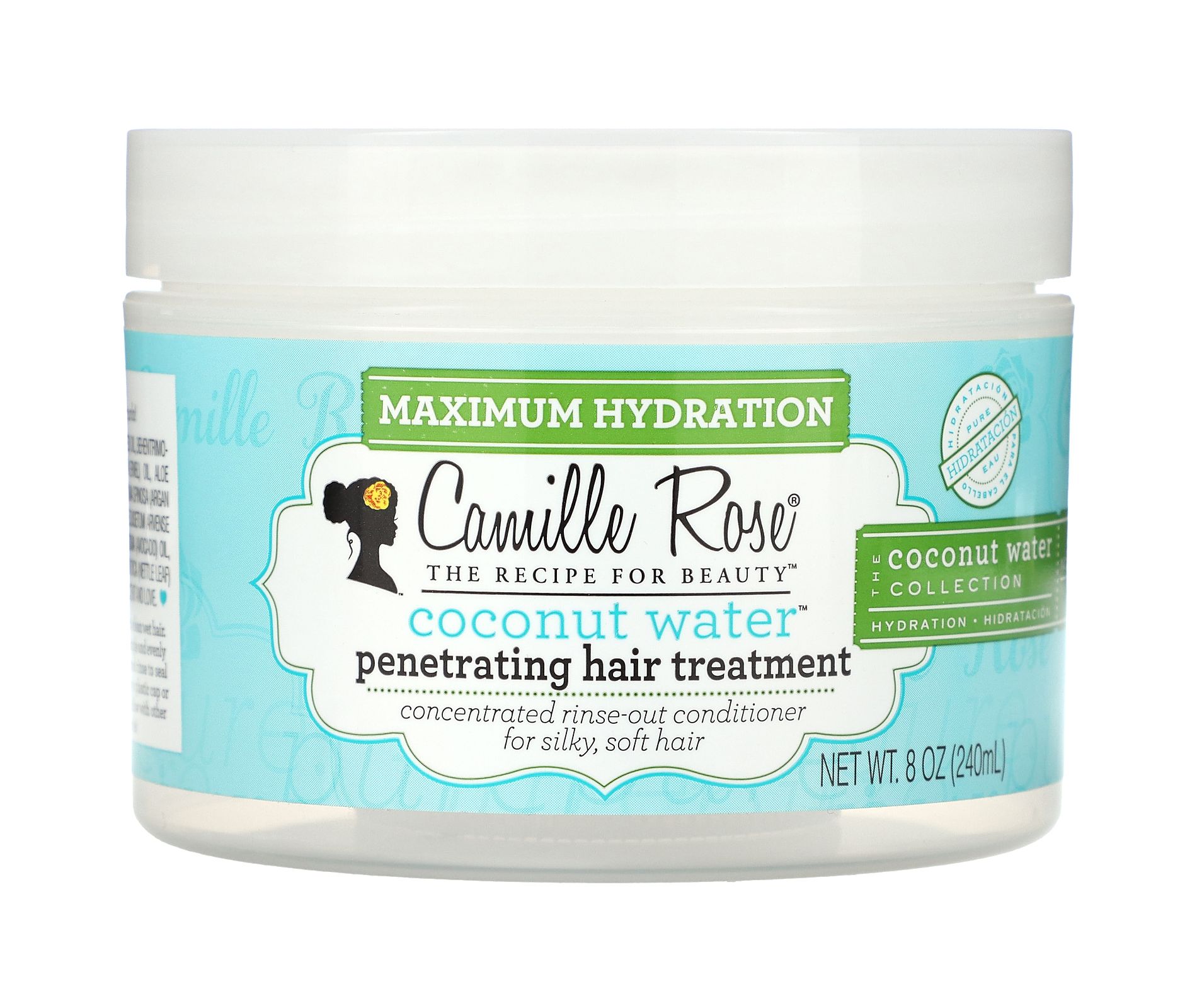 Camille Rose Coconut Water, Penetrating Hair Treatment, Maximum Hydration, 8 oz (240 ml)