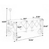 Foldable Extended Wagon with Extra Large Capacity, Heavy Duty Utility Cart with All Terrain Wheels for Camping, Garden, Beach, Shopping-The Pop Home - 4 of 4
