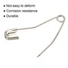 Unique Bargains Metal Blankets Crafts Brooch Making Home Sewing Curved Safety Pins 100 Pcs - 4 of 4