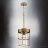 Urban Ambiance Luxury Modern Indoor Pendant,  12-3/8''H x 9-1/2"W x 9-1/2''D,  Aged Bronze Finish, UHP4496 - 3 of 4