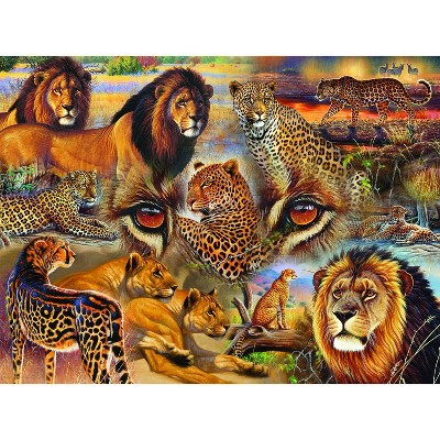 Sunsout Big Cats Of The Plains 500 Pc Jigsaw Puzzle 70934 : Target