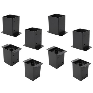 Post Base for Deck,Deck Post Bracket,Post Holder for Fence Deck,Pergola and Gazebo - 1 of 4