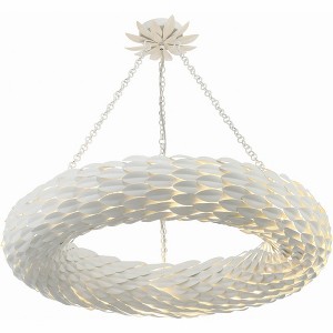 Crystorama Lighting Broche 8 - Light Pendant in  Matte White - 1 of 4