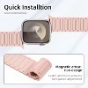 HTUTWOO Magnetic Silicone Compatible with Apple Watch Band Ultra 2 ＆Ultra 49mm 46mm 45mm 44mm 42mm 41mm 38mm for Woen men - 4 of 4
