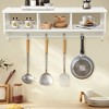 Tangkula Versatile Wall-Mounted Coat Rack Space Saver w/ Wide and Flat Shelf - 3 of 4