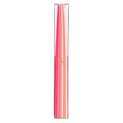 Meri Meri Pink Tall Tapered Candles (Pack of 12)