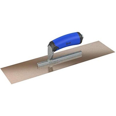 Bon Tool 67-141 Finish Trowel - Square - Golden Stainless - 13 X 5 - Comfort Grip - Short Shank