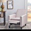 Modern Linen Push Back Recliner Chair for Adults, Wingback Armchair, Accent Chair for Living Room/Bedroom, Single Sofa Chair -Christopher Knight Home - 2 of 4