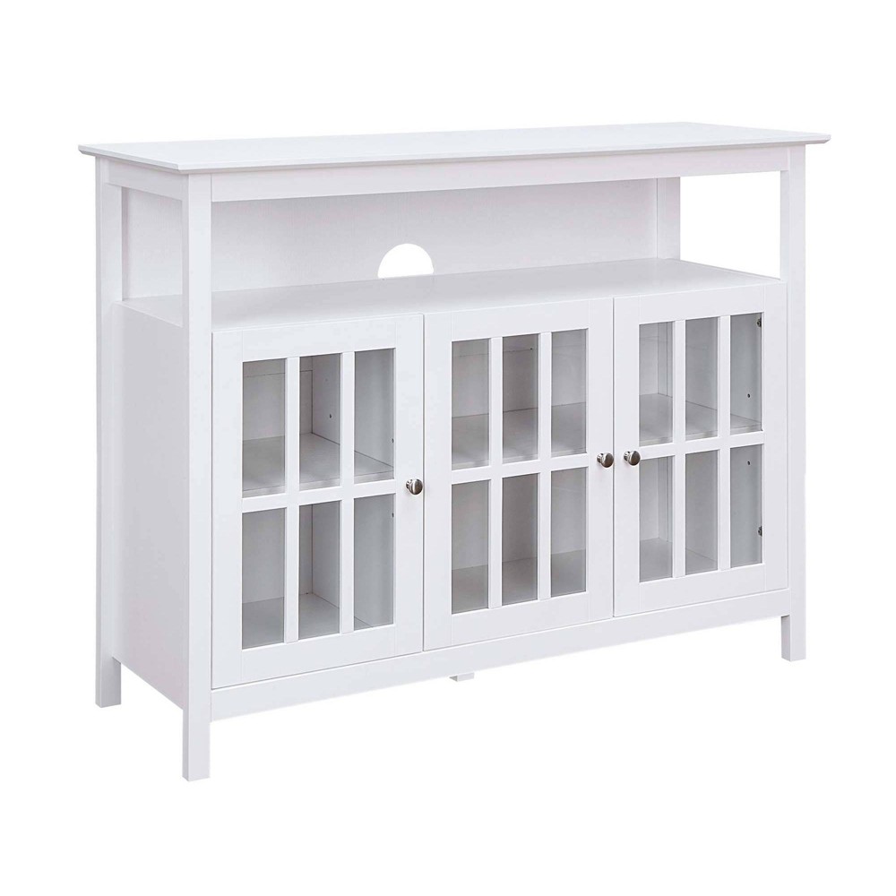 Photos - Mount/Stand Big Sur Deluxe Storage Cabinets and Shelf TV Stand for TVs up to 48" White