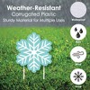Big Dot of Happiness Let It Snow - Snowman - Yard Sign and Outdoor Lawn Decorations - Christmas and Holiday Yard Signs - Set of 8 - 3 of 4