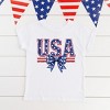 The Juniper Shop Coquette USA Bow Youth Short Sleeve Tee - 2 of 4