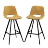 DOMETOUR 28.25" Fabric Counter Height Stools Set of 2 - 2 of 4