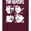 Men's - The Beatles - Group Member Faces Short Sleeve Graphic T-Shirt - 2 of 4