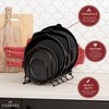 Cuisinel Pots & Pans Organizer - 15" Heavy Duty Skillet Rack, 2-Pack, Storage for Cookie Sheets, Cast Iron Cookware, Dish & Lid Stand. - 4 of 4