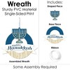 Big Dot of Happiness Happy Hanukkah - Outdoor Chanukah Holiday Party Decor - Front Door Wreath - image 3 of 4