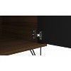 Montreal TV Stand for TVs up to 60" Dark Brown/Black - Polifurniture: Modern Media Console with Storage - 2 of 4