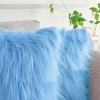 Unique Bargains Plush Decorative Solid Throw Modern Bedroom Pillow Covers 2 Pcs - 3 of 4