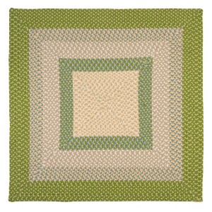 Colonial Mills Montego Braided Rug, Lime Twist 4' square, Square Shape - 1 of 1