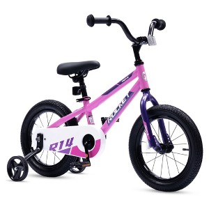 RoyalBaby Rocket Outdoor Children's Bicycle Sporty BMX-Style Kid Bike with Training Wheels, Reflectors, and Adjustable Seat - 1 of 4