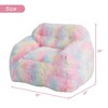 WhizMax Giant Bean Bag Chair for Adults, Colorful Bean Bag Sofa with Armrest, Soft Plush Foam Filled Beanbag Sofa for Living Room - image 4 of 4